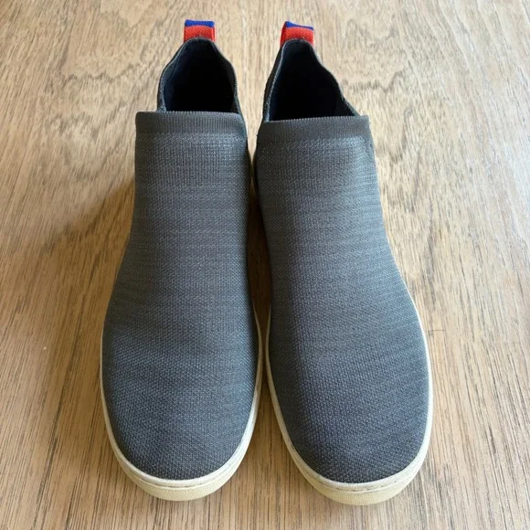 $189 ROTHY'S Chelsea Boot Ankle Pull On Shoes Fog Melange Women's‎ SZ 11 EUC